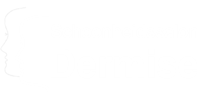 Logo van Schoonheidssalon Dermise in het wit